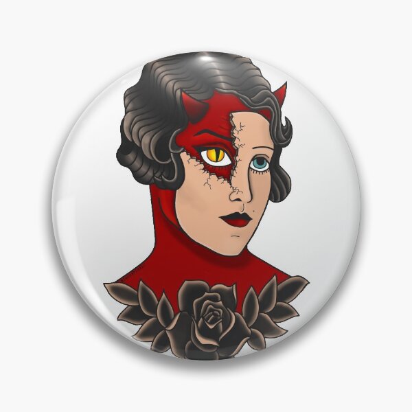 Item preview, American Traditional Female Devil  designed and sold by hannahfedor.