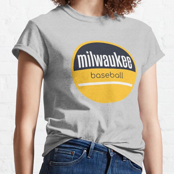 Milwaukee Brewers Sausage Race T-Shirt from Homage. | Gold | Vintage Apparel from Homage.