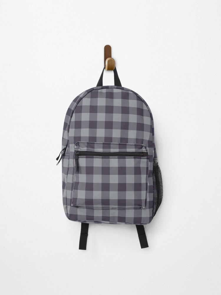 Thumbnail 1 of 3, Backpack, Check pattern Lumberjack | Ultimate Gray designed and sold by FrogDesign.