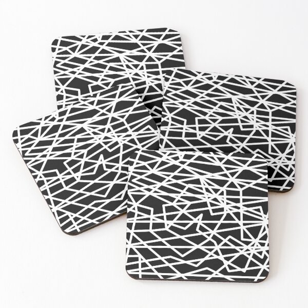 Item preview, Black and White Geometric Lines designed and sold by Whoopsidoodle.