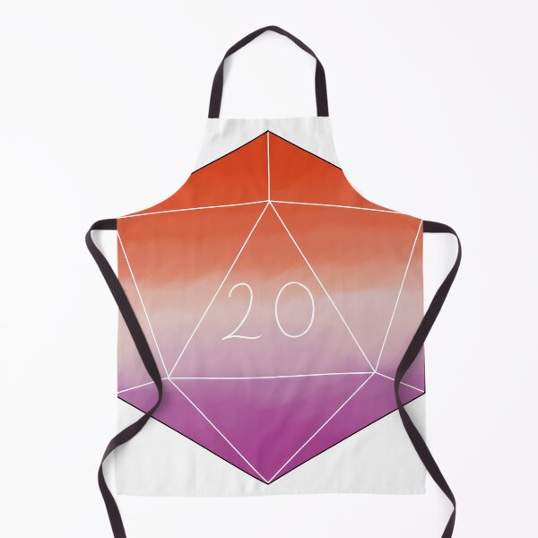 Item preview, Lesbean Flag D20 designed and sold by GreenDemonTea.