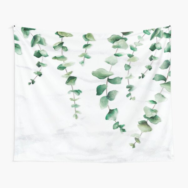 Eucalyptus Leaves Art Tapestry
