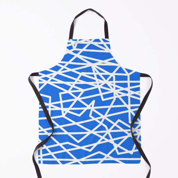 Item preview, Blue with White Geometric Lines designed and sold by Whoopsidoodle.