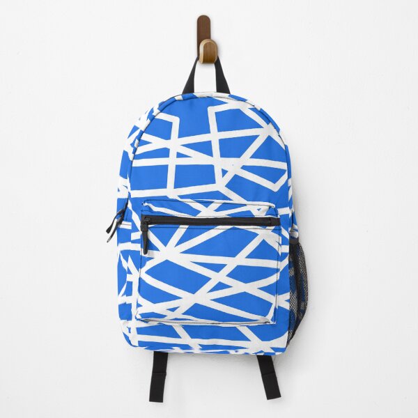 Item preview, Blue with White Geometric Lines designed and sold by Whoopsidoodle.