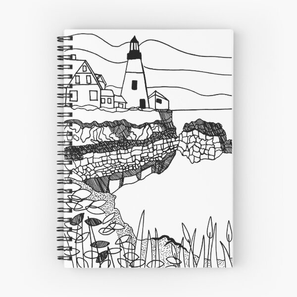 Item preview, Lighthouse by the sea - Line Art  designed and sold by Niina  Niskanen.