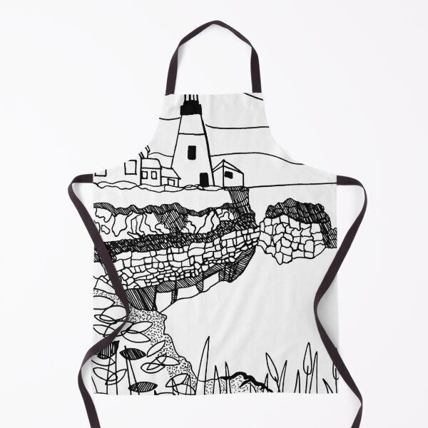 Item preview, Lighthouse by the sea - Line Art designed and sold by Niina Niskanen.