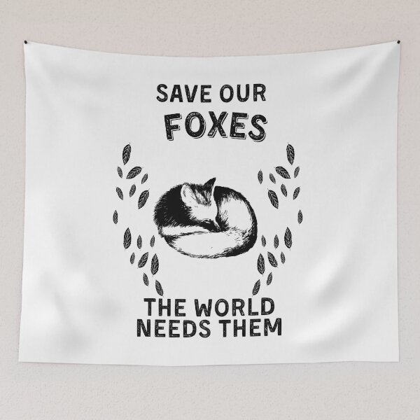 Item preview, Save our Foxes designed and sold by Cute  Pawz.