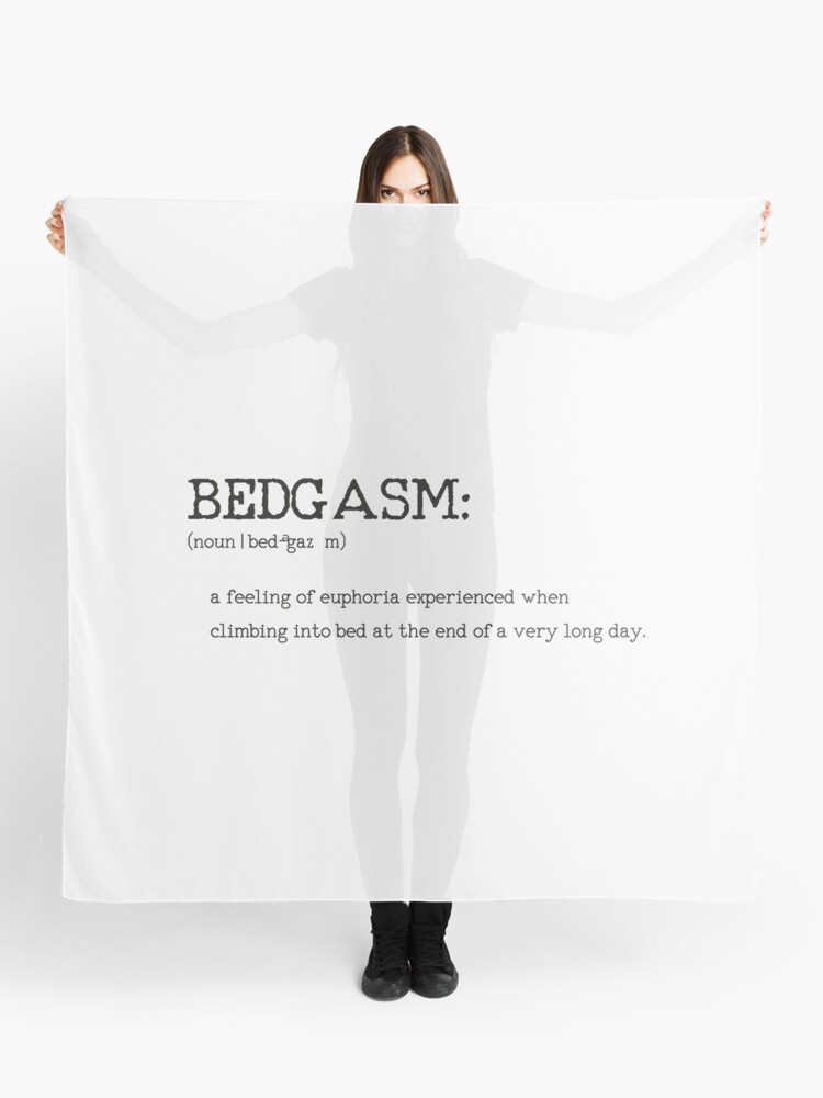 Bedgasm Urbandictionary Scarf By Lallalivia Redbubble