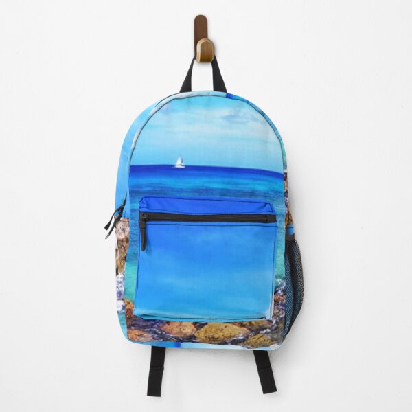 Item preview, Blue Rocky Ocean water in Barbados designed and sold by socialengineer.