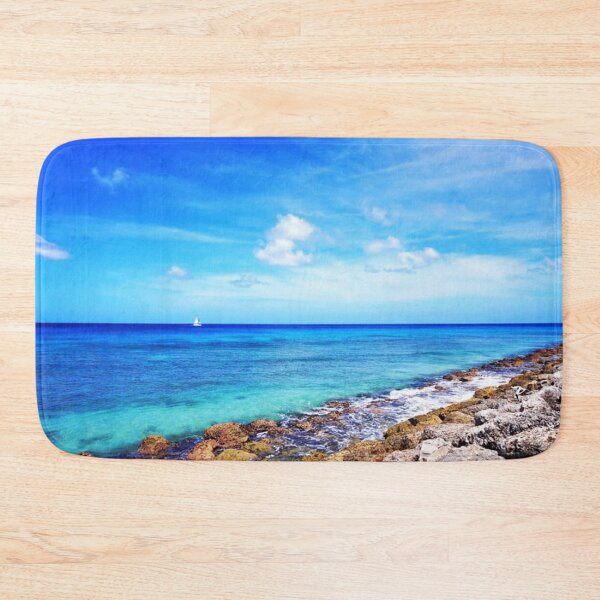Item preview, Blue Rocky Ocean water in Barbados designed and sold by socialengineer.