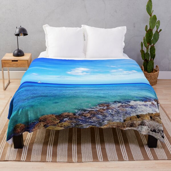 Item preview, Blue Rocky Ocean water in Barbados designed and sold by socialengineer.