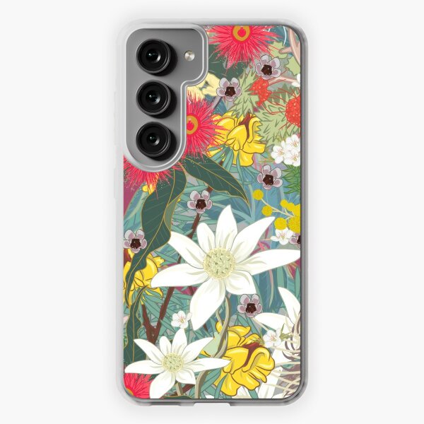  Galaxy S20 Cute Mixed Flower Bouquet Dark Floral Pattern Case :  Cell Phones & Accessories