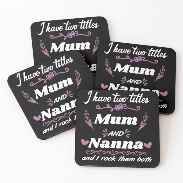 Item preview, I Have Two Titles Mum & Nanna I Rock Them Both designed and sold by PrintBrint.