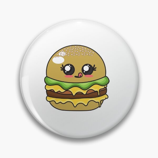 Item preview, Cute Adorable Burger! - Kawaii Food Design designed and sold by sweetpeanut.