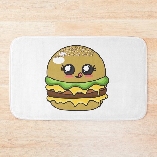 Item preview, Cute Adorable Burger! - Kawaii Food Design designed and sold by sweetpeanut.