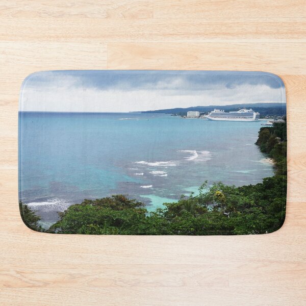 Item preview, Blue Rocky Ocean water in Jamaica designed and sold by socialengineer.