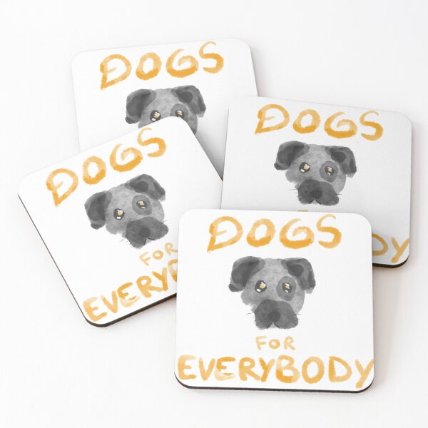 Item preview, Dogs For Everybody Grey designed and sold by StickerToopia.