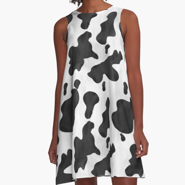Vista previa del artículo con la obra «Estampado de vaca Patrón de manchas de animales blanco y negro occidental», diseñado y vendido por emkayhess.