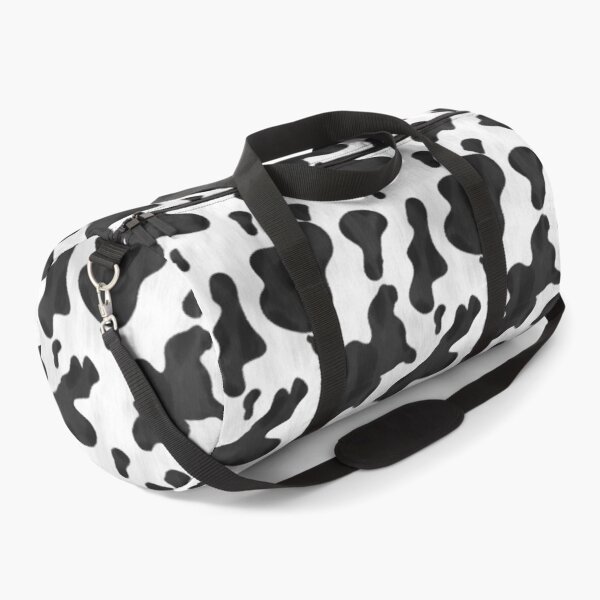 Artikelvorschau, Kuh drucken Western Black White Animal Spots Muster entworfen und verkauft von emkayhess.