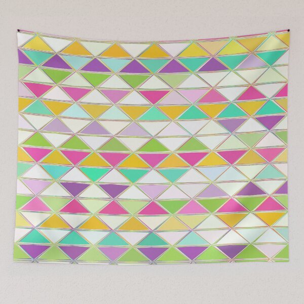 Item preview, Cute Funky geometric Triangles Pattern funny gift for digital art lovers  designed and sold by AYACHI90.