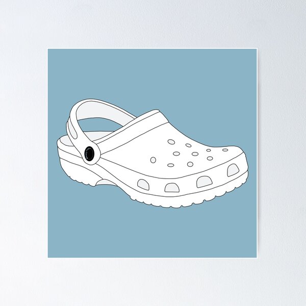Item preview, White Crocs Shoe designed and sold by Gold Star Creative.