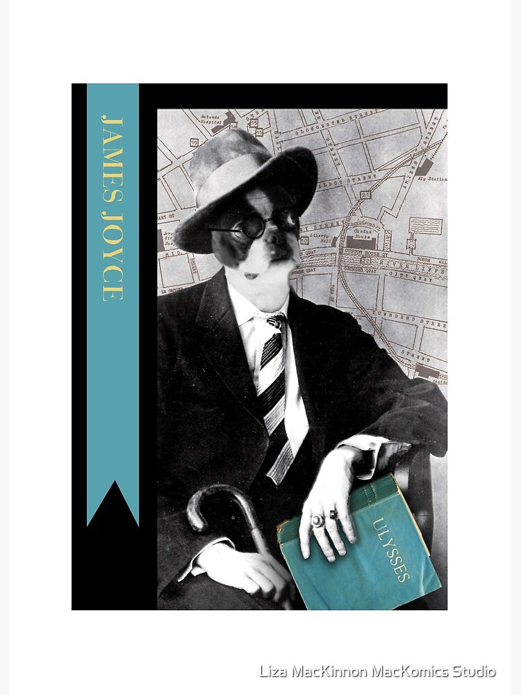 Thumbnail 2 of 2, Art Board Print, Boston James Joyce designed and sold by lizamackinnon.