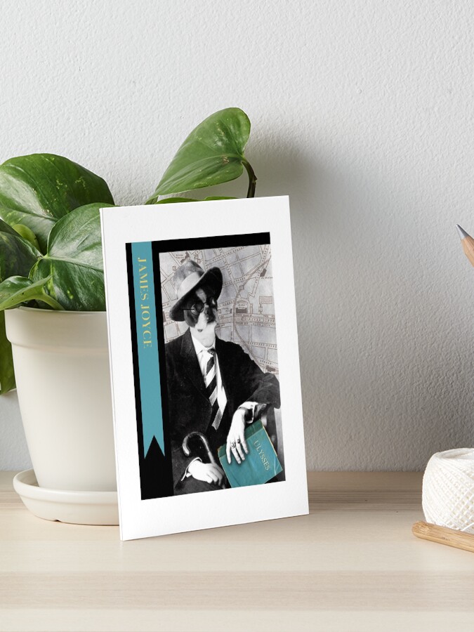 Thumbnail 1 of 2, Art Board Print, Boston James Joyce designed and sold by lizamackinnon.