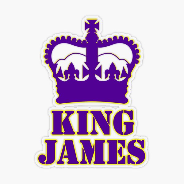 King Lebron James 23 Sticker by patrickstar1337