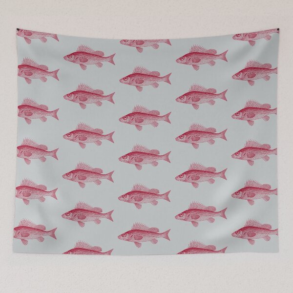 Item preview, Vintage fish etching graphics designed and sold by Ankerd.