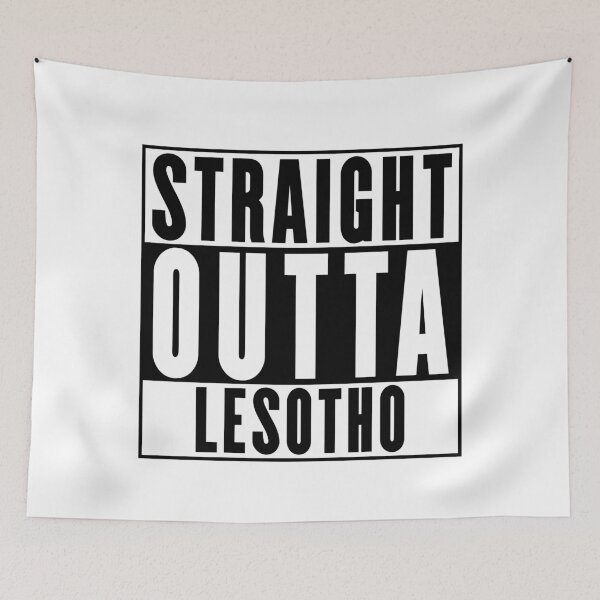 Item preview, Straight Outta Lesotho designed and sold by RandomStuffShop.