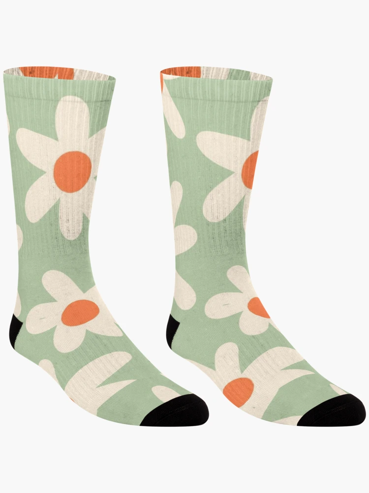 Thumbnail 3 of 5, Socks, Flower pattern designed and sold by Rabiah00.