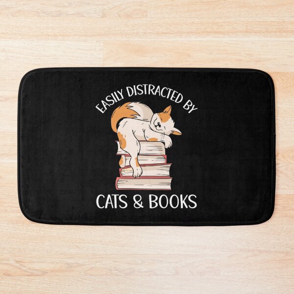 Item preview, Easily Distracted By Cats And Books designed and sold by OnepixArt.