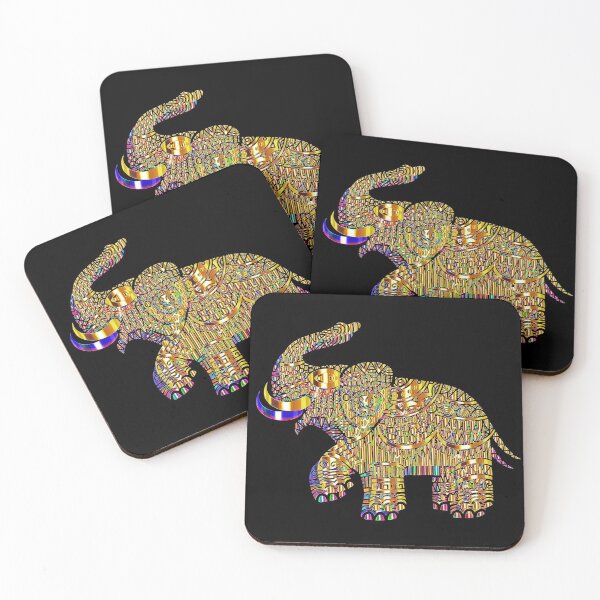 Item preview, Golden Jewel Toned Elephant designed and sold by RitaMaye.