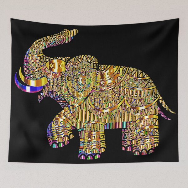 Item preview, Golden Jewel Toned Elephant designed and sold by RitaMaye.