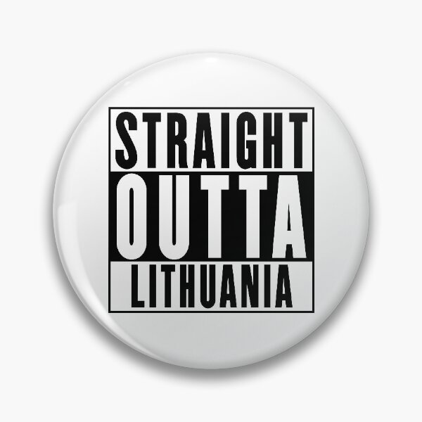 Item preview, Straight Outta Lithuania designed and sold by RandomStuffShop.