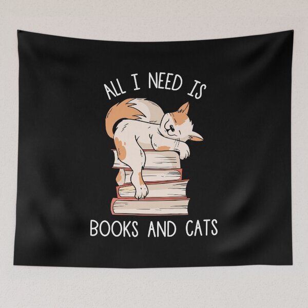 Item preview, All I Need Is Books And Cats designed and sold by OnepixArt.