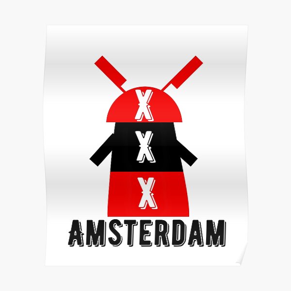 "Amsterdam triple X" Poster for Sale by YKMerch Redbubble