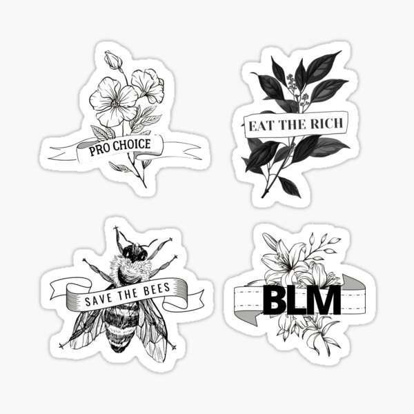 Item preview, eat the rich blm pro choice save the bees aesthetic pack set designed and sold by promisesarelies.