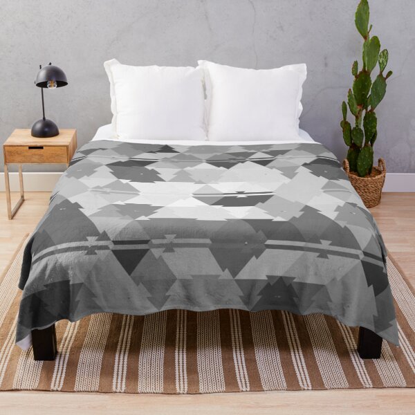 Item preview, Cute Black and white Geometric Triangles Pattern funny gift for digital art lovers designed and sold by AYACHI90.