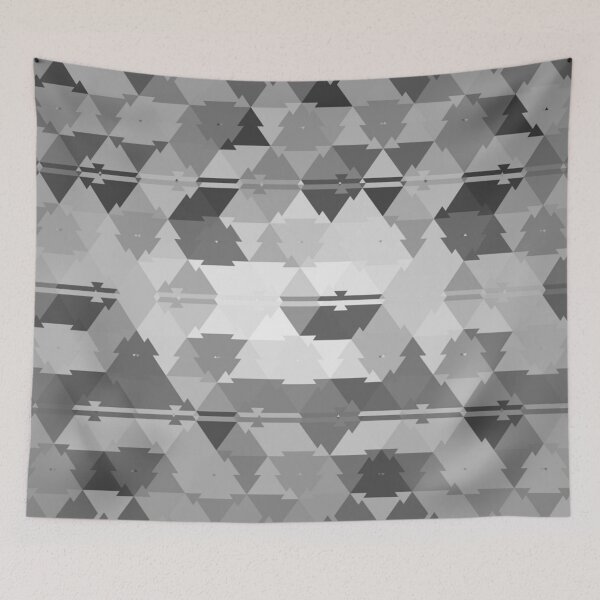 Item preview, Cute Black and white Geometric Triangles Pattern funny gift for digital art lovers  designed and sold by AYACHI90.