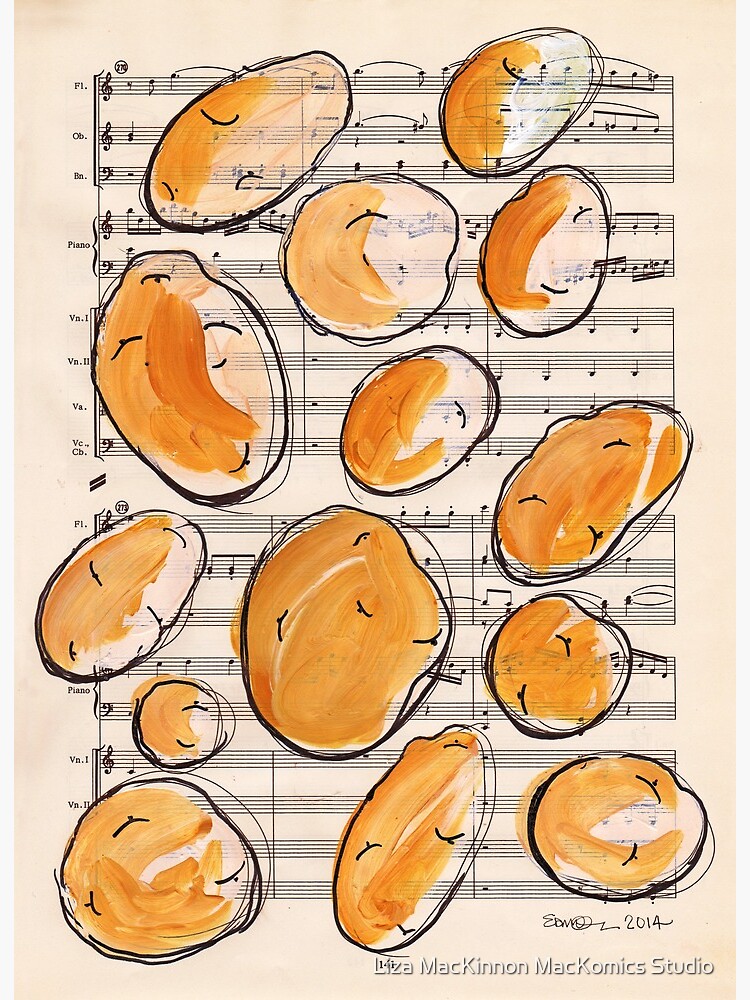 Thumbnail 2 of 2, Art Board Print, Symphony of spuds designed and sold by lizamackinnon.