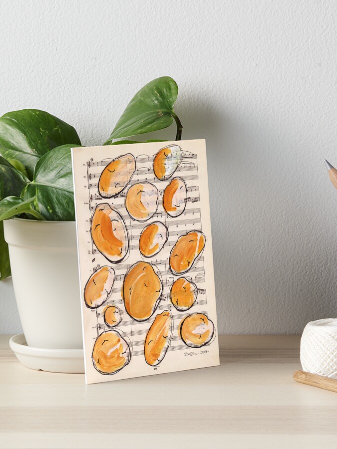 Thumbnail 1 of 2, Art Board Print, Symphony of spuds designed and sold by lizamackinnon.