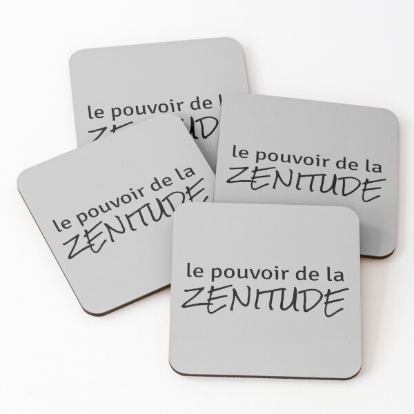 Item preview, Pouvoir de la Zenitude (in French) on gray background designed and sold by ZenNature.