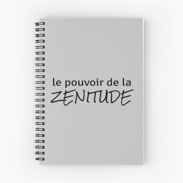 Item preview, Pouvoir de la Zenitude (in French) on gray background designed and sold by ZenNature.