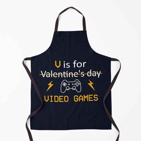 Item preview, V Is For Video Games - Funny Valentine's Day Gift For Gamers designed and sold by CreativaArt-.