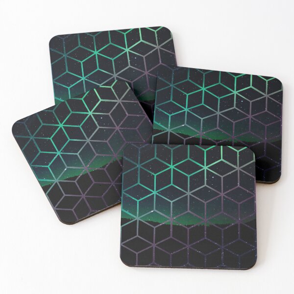 Item preview, Aurora Borealis Hex Pattern designed and sold by TGPolar.