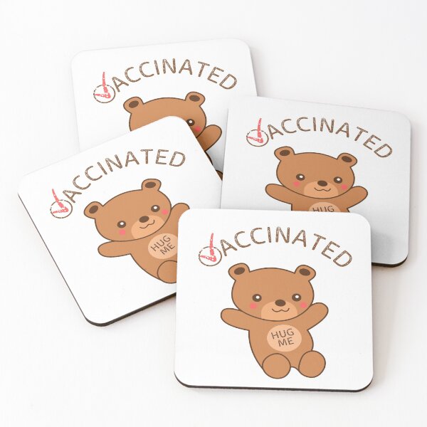 Item preview, Vaccinated Hug Me Bear Hug designed and sold by Rabbitti.