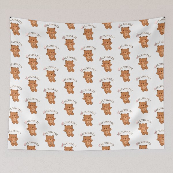 Item preview, Vaccinated Hug Me Bear Hug designed and sold by Rabbitti.