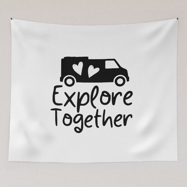 Item preview, EXPLORE TOGETHER - Vanlife gift for couples designed and sold by VanLoving.