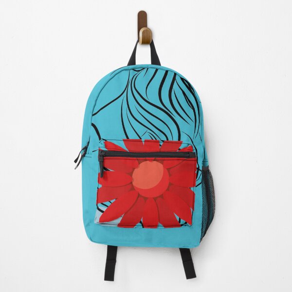 Item preview, Blue Woman Red Flower designed and sold by Moyanana.